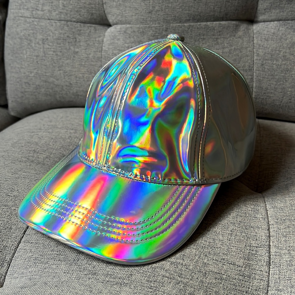 Unicorn Oilslick Holographic Baseball Hat - Adjustable